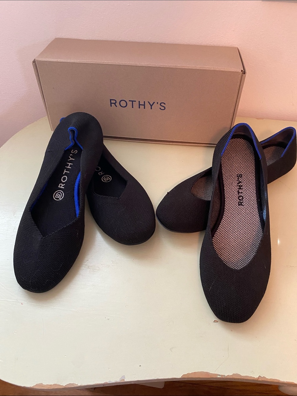 Rothy's Black Ballet Flats